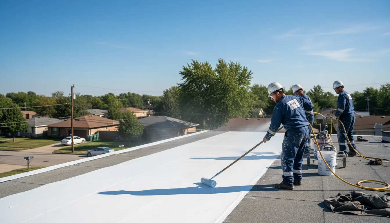 Commercial roof coating in Sutter, IL near me